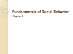 Ch. 2: Fundamentals of Social Behavior