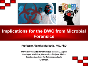 Implications for the BWC from Microbial Forensic