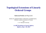 Topological Extensions of Linearly Ordered Groups