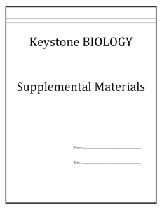 Biology Keystone Supplemental Packet