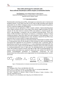 New aniline photocage for carboxylic acids