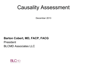 Causality Assessment