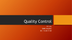Quality Control - Department of Computer Engineering