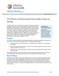 The Effects of Psychoactive Prescription Drugs on Driving (Report at