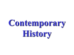 Contemporary History - Home History Main Links Assign