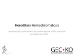 Hereditary Hemochromatosis - Genetics Education Canada