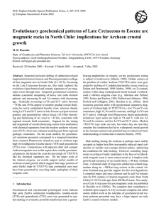 Evolutionary geochemical patterns of Late Cretaceous to