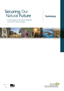 White Paper Summary Document - Southern Otway Landcare Network