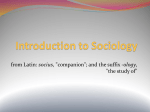 What is sociology