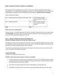 Web Site Assignment Instructions and Marking Scheme