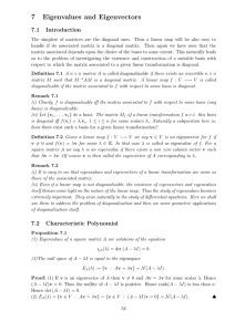 7 Eigenvalues and Eigenvectors