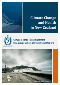 Climate Change and Health in New Zealand