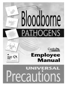 Bloodborne Pathogens, Universal Precautions Booklet