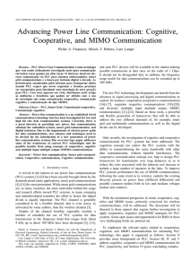 Advancing Power Line Communication: Cognitive, Cooperative, and