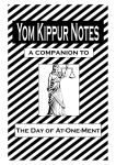 Yom Kippur Notes - Summer 08 - for PDF