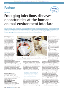 Emerging infectious diseases: opportunities at the human