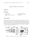 Magnetic Deflection of Electrons