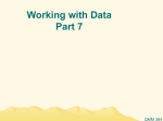 Working with Data Part 7