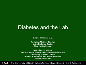 Dr. Eric Johnson – Updates in diabetes testing - ascls-nd