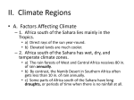 II. Climate Regions