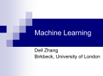 Machine Learning - Department of Computer Science and