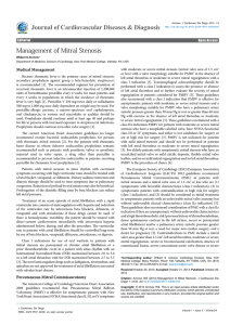 Management of Mitral Stenosis - e