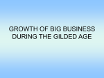 growth of big business during the gilded age