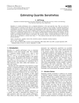 Estimating Quantile Sensitivities