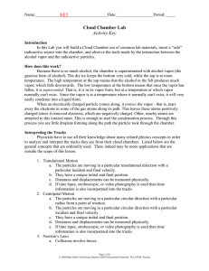 Cloud Chamber Lab Key