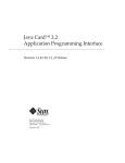 Java Card™ 2.2 Application Programming Interface