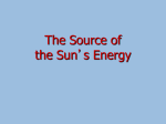 The Sun`s Energy Supply (PowerPoint version)
