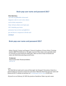 Brain pop user name and password 2017