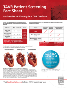 Printable TAVR Fact Sheet - Berks Cardiologists, Ltd.