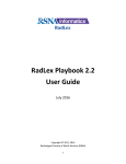 RadLex Playbook 2.2 User Guide