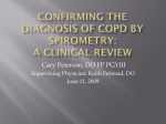 Confirming the Diagnosis COPD by Spirometry: A