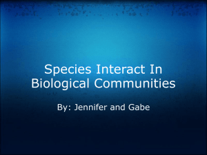 Species Interact Jennifer and Gabe
