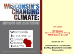Jim LaGro UW-Madison - Wisconsin Initiative on Climate Change
