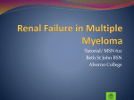 Renal Failure in Multiple Myeloma