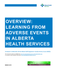 Learning from Adverse Events in AHS