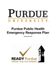 Purdue Public Health Emergency Response Plan