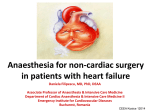 Anesthesia for non-cardiac surgery in patients with heart failure