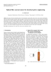 Optical fibre current sensor for electrical power engineering