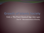 Growth of Islamic Society