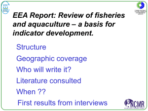 EEA Report: Review of fisheries and aquaculture