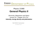 Lecture 23 - Purdue Physics