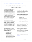 New guidelines from the American Heart Association Antibiotics and