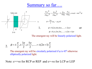 optically active substances.