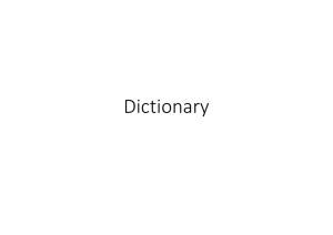 Dictionary