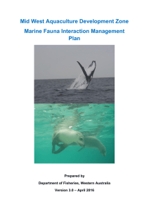 Marine fauna interaction management plan