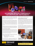 OPTIMIZING OPTICAL COMPONENTS FOR OPHTHALMIC